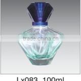 high quality square shapes perfume glass bottle with lid