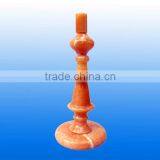 Finest Made Natural Yellow Jade Stone Lampstand thumbnail-6