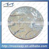 Promotion Die Casting Zinc Alloy Demage Engraved Silver Coin