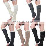 High Quality Cotton Adult Knitted Knee High Leg Warmers Ruffled Lace Winter Women Boot Socks Leg Warmer 5 Colors thumbnail-6