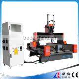 China Heavy Duty 4 Axis CNC Router For Marble Grantie Blue Stone Tombstone With PCI NcStudio Control System 900*1500MM