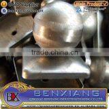 Ornamental Metal Wrought Iron Post Caps With Steel Hollow Ball