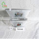 Metal Cheap Shabby Chic Garden Herbs and Flowers Plant Pots thumbnail-2