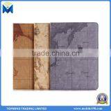 High Quality World Map Pattern Kickstand Flip Leather Case for IPad Air 2