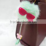 Cute Rabbit Fur Handbag Accessories for Gift thumbnail-2