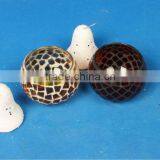 Dark Red Tea Light Mosaic Candle Holder for Christmas Gift thumbnail-1