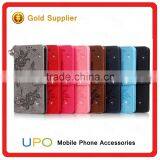 [UPO] For IPhone se Case New Arrival Premium Durable Diamond Leather Flip Phone Case With Wallet Card Slots thumbnail-1