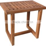 teak wooden comfortable bathroom stool FSC approved
