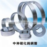 Tungsten carbide coated steel ring