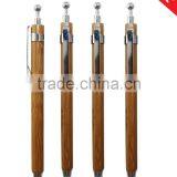 Bamboo Barrel Mechanical Pencil With Metal Clip, Tip and Head thumbnail-1
