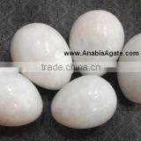 White Agate Gemstone Eggs: Wholesale Yoni Eggs White Agate Gemstone Eggs thumbnail-1