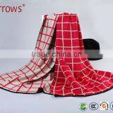 China Red Tartan Grid Plaid Shawl Pashmina Poncho Scarf for Ladies Girls Winter Late Autumn thumbnail-1