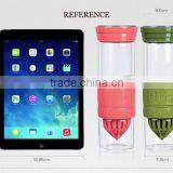 China Handblown 500ml Glassware Pyrex Glass Fruit Juice Bottle thumbnail-3