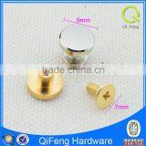 Brass Material Handbag Accessories Flat Rivets With Screws for Wooden Box thumbnail-2