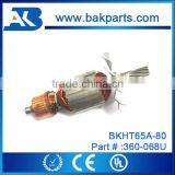 65A Armature Suitable for BAKHT65A Demolition Hammer Rotor 360-068U