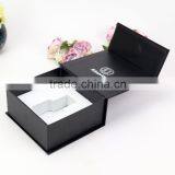 Black Cardboard Paper Unique Paper Box Book Shape Perfume Packaging Box,printed Matte Flat Cardboard Fold Box Direct Factory