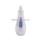 UV Gel Silver Gold Colored Bowling Shaped Glass Dropper Bottle for E-juice, Empty Mini Glass Essential Oil Bottles thumbnail-4