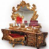 European Italy Style Bright Color Royal Wedding Bedroom Furniture Set, Luxury Designed Marvelous Palace Bedroom Set thumbnail-3