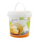 1L/35oz Thin Wall IML Plastic Injection Ice Cream Drum With Tamper Evident and Handle,Dairy Product Packaging Container thumbnail-2