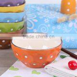 5'' Dot Printing Ceramic Bowl , Promotion Dot Printing Bowl thumbnail-5