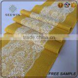 2016 Lace Pattern Burlap Table Runner thumbnail-5