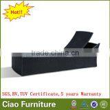Outdoor Rattan Wicker Chaise Lounge Chair Furniture thumbnail-1
