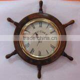 Ship Wheel Wall Clock, Antique Style Wall Clock, Modern Wall Clock, Wooden Wall Clock, Pendulum Wall Clock, Modern Wall Clock thumbnail-1