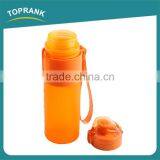 Promotional Foldable Food Grade Silicone Soft Water Bottle With Cap thumbnail-3