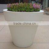 Modern Light Cement Planter in White thumbnail-1