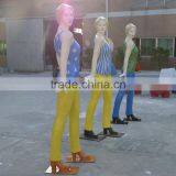 Fiberglass Shopping Girls Character Sculpture thumbnail-4