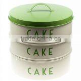 Cream 2pc Storage Cake Tin thumbnail-5