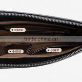 Wholesale High Quality Luxury Business Style Genuine Soft Shipskin Leather Woven Suede Wallet Envelope Bag Men Cltch Handbag thumbnail-4