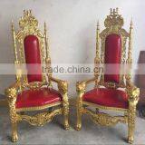 High Back Baroque King and Queen Throne King Chair thumbnail-4