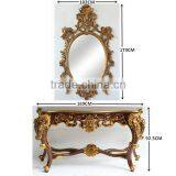 Moroccan Living Room Furniture Reproduction Console With Mirror thumbnail-5
