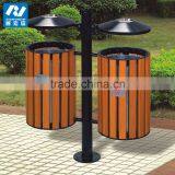 Park Outdoor Wooden Dustbin/garbage Can thumbnail-1