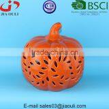 BSCI Audit Factory LED Light Halloween Pumpkin, Ceramic Pumpkin thumbnail-3