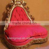 Luxurious Red Satin and Crystals Pet Bed, for Dog or Cat-BG800008 thumbnail-1