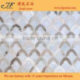 Wholesale High Quality Irregular Afyon Grey Marble Mosaic Design thumbnail-2