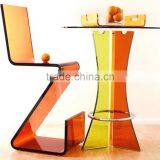 2016 Hot Sale!!! White Event Acrylic Led Cocktail Acrylic Table For Sale thumbnail-3