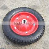 Air Wheel 14x4 Tool Cart Ues Wheels Rubber Wheel 4.00-8 With Steel Rim thumbnail-5