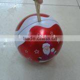 Metal X-mas Ball Tin With Hanging Rope thumbnail-1