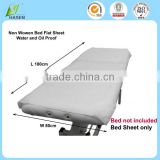 Non woven bed flat sheet water and oil proof