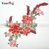 Hot Sale New Design Pretty Flower Clothing Embroidery Patch WEF-770 thumbnail-1