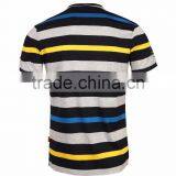 Mens Bulk Sale Plain Stripe Cotton t Shirt thumbnail-2