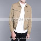 The spring autumn fashion new simple handsome mens casual color plain denim jacket