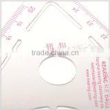 Kearing Metric Fashion Design Ruler Water Droplet Shape Ruler ( Sandwich Line ) Garement Curve Ruler # 6403 thumbnail-3
