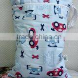 2014 New Reusable Wet Bags Two Zippers Print Color Baby Cloth Diaper Bags thumbnail-1