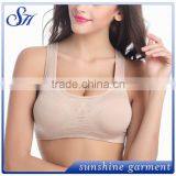 Nylon Women Sports Wear Custom Dry Fit Ladies Athletic Sports Yoga Bra thumbnail-5