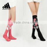 Fashion Stylish Diamond Pattern Semi-terry Stocking Knee-high Socks for Horse Rider thumbnail-2