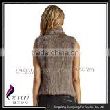CX-G-B-185C Wholesale Women Plus Size Fur Vest Knitted Real Rabbit Fur Gilet thumbnail-2
